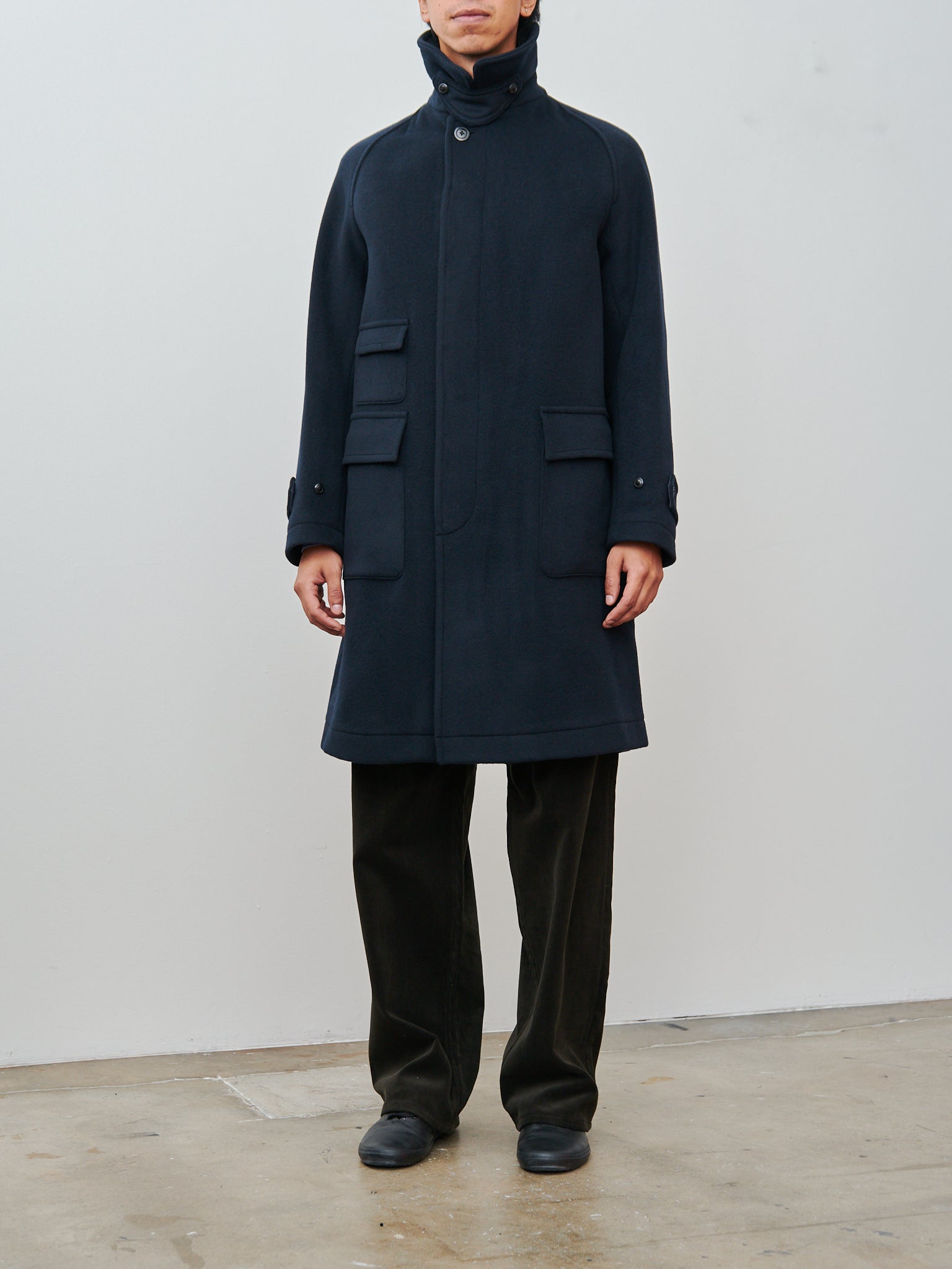 Namu Shop - Kaptain Sunshine Traveller Coat - Top Navy