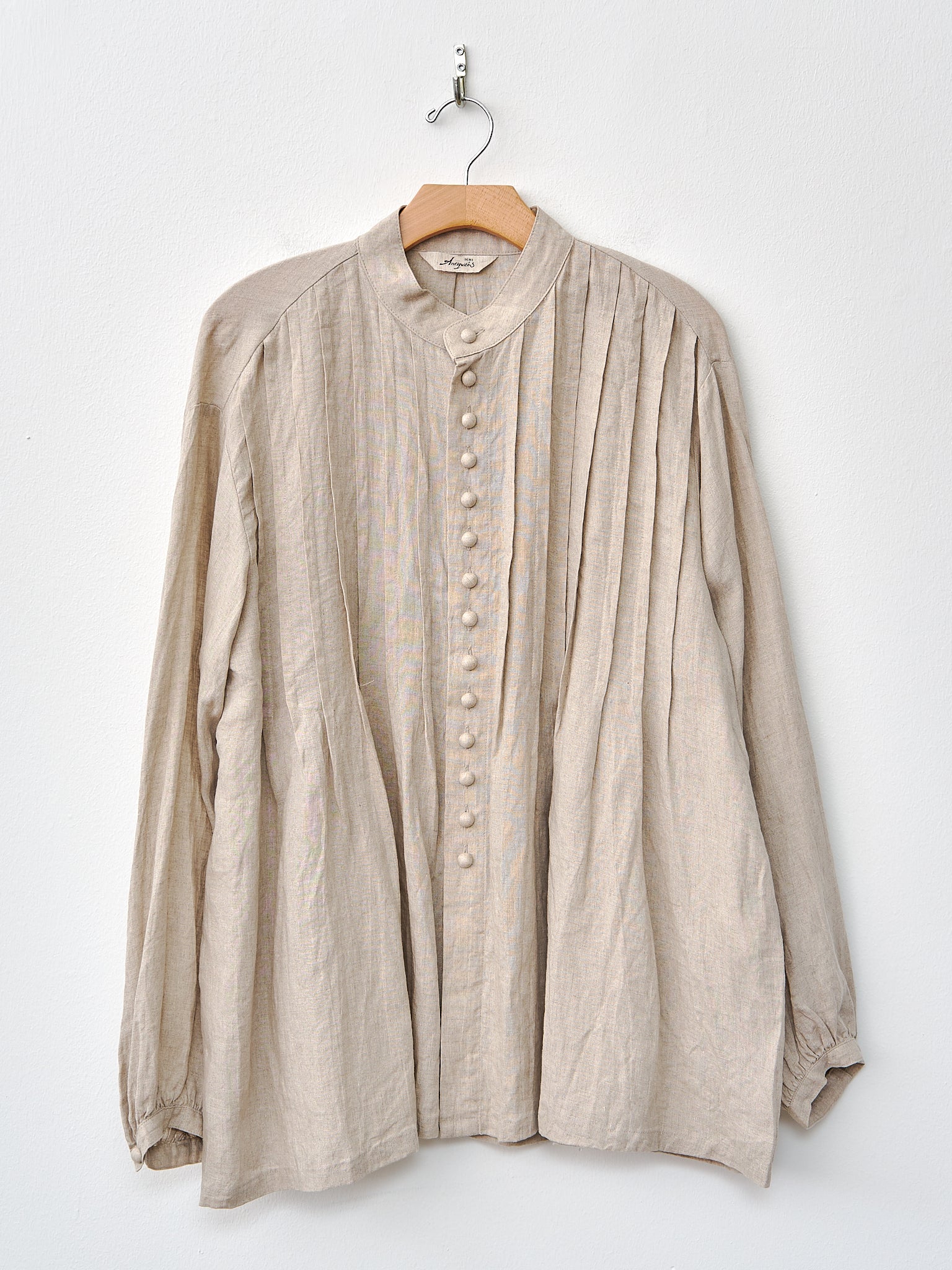 Namu Shop - Ichi Antiquites French Linen Shirt - Natural