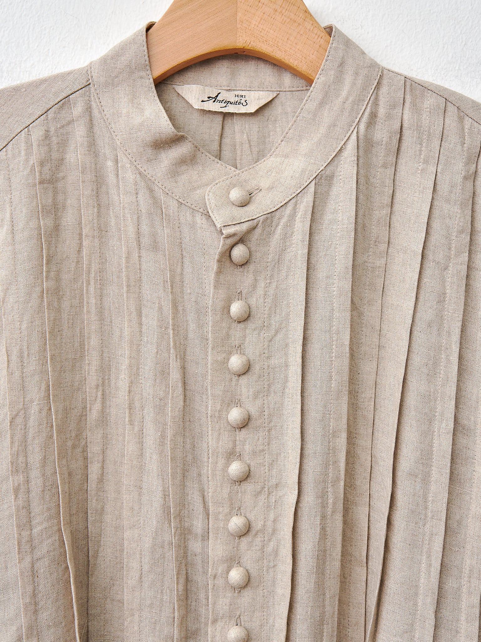 Namu Shop - Ichi Antiquites French Linen Shirt - Natural
