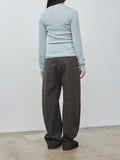 Namu Shop - Lemaire Curved Volume Pants - Dark Coffee