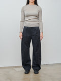 Namu Shop - Babaco Lurex Rib Pullover - Silver
