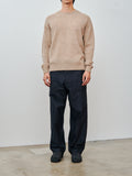 Namu Shop - Auralee Shetland Wool Cashmere Knit P/O - Top Beige
