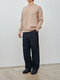 Namu Shop - Auralee Shetland Wool Cashmere Knit P/O - Top Beige