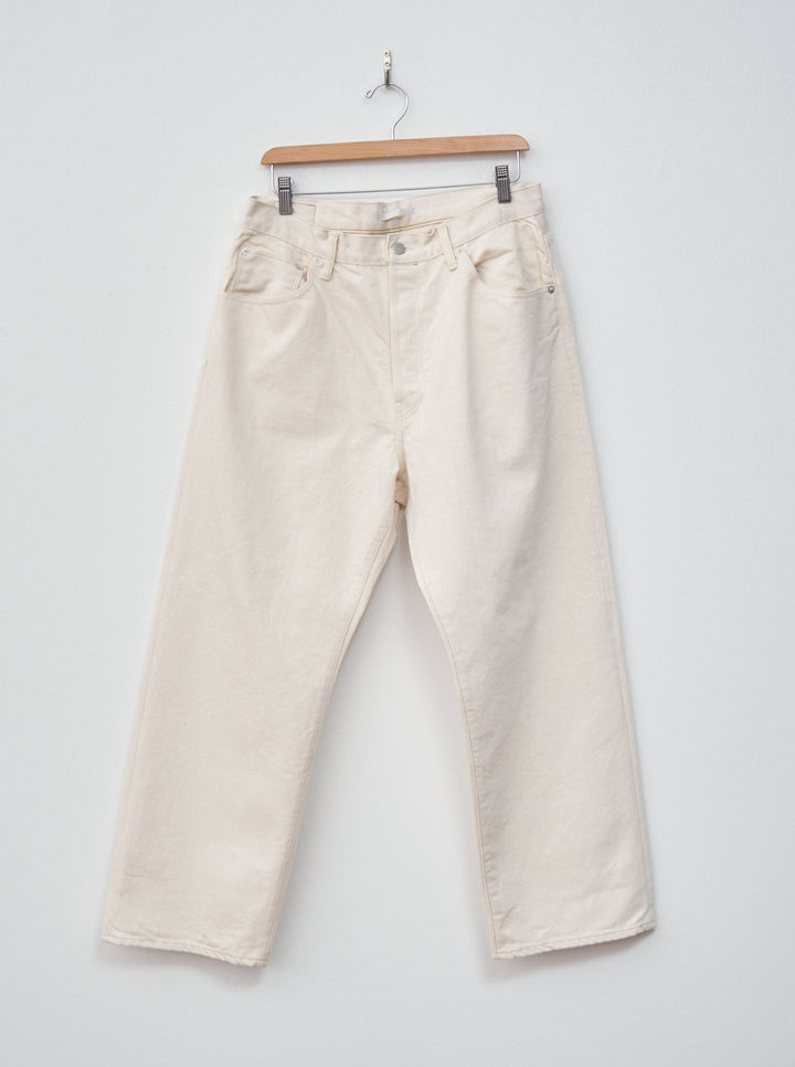 Namu Shop - Hatski Wide Tapered Washi Denim - Ecru