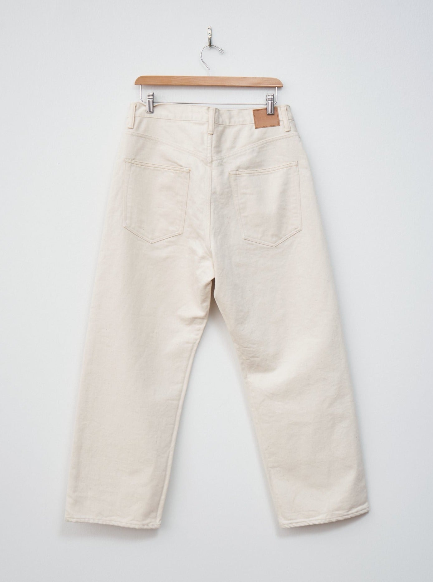 Namu Shop - Hatski Wide Tapered Washi Denim - Ecru