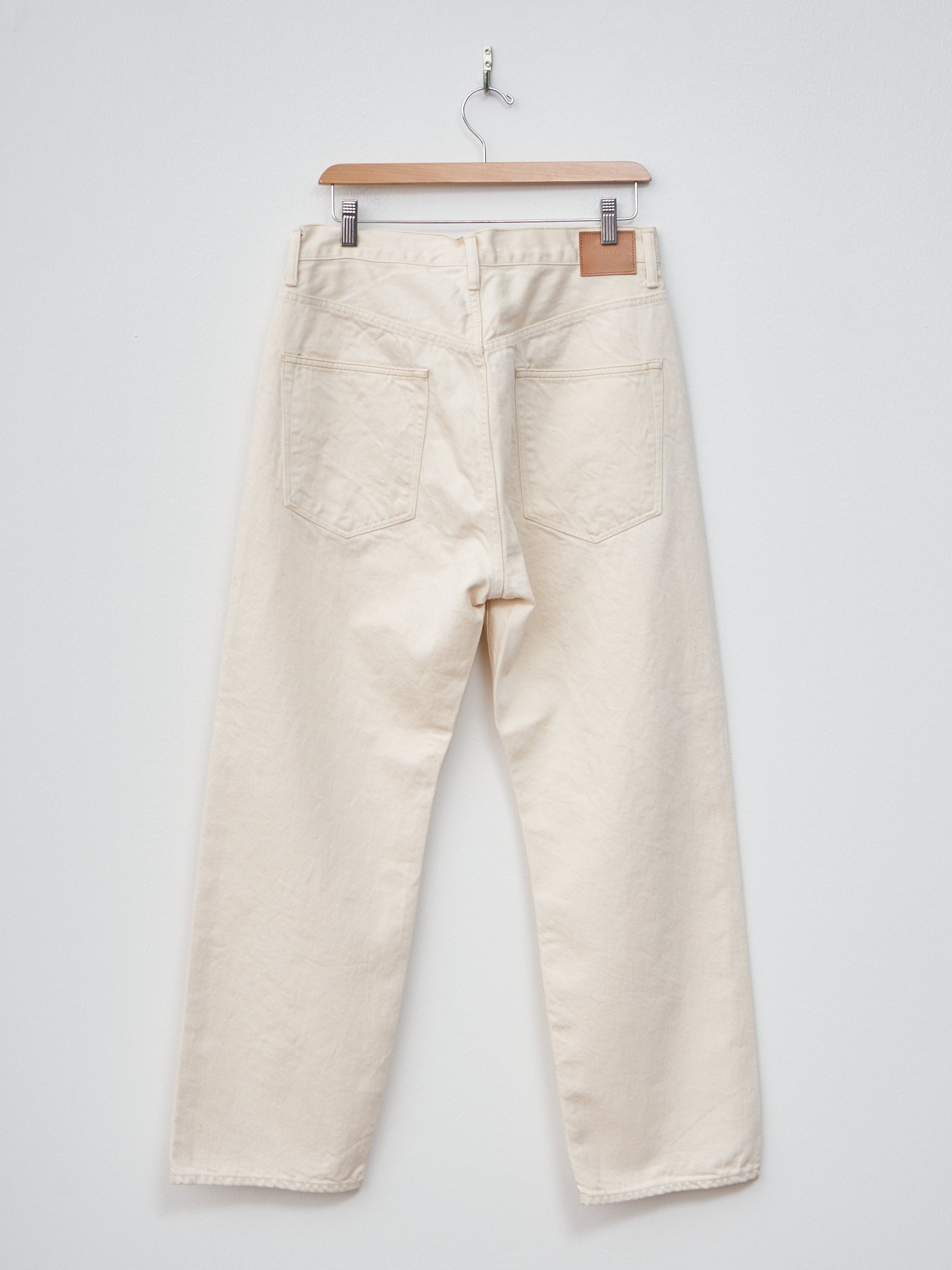 Namu Shop - Hatski Straight Washi Denim - Ecru