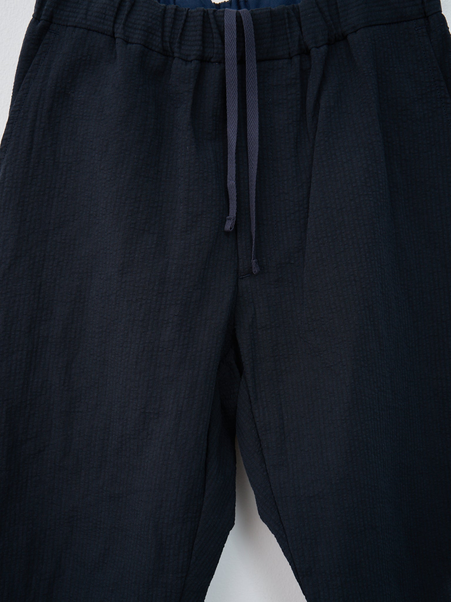 Namu Shop - Fujito Seersucker Easy Pants - Dark Navy