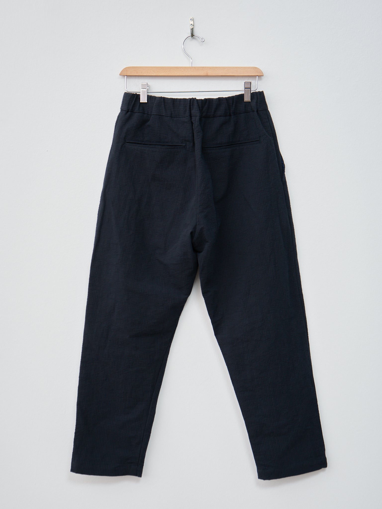 Namu Shop - Fujito Seersucker Easy Pants - Dark Navy
