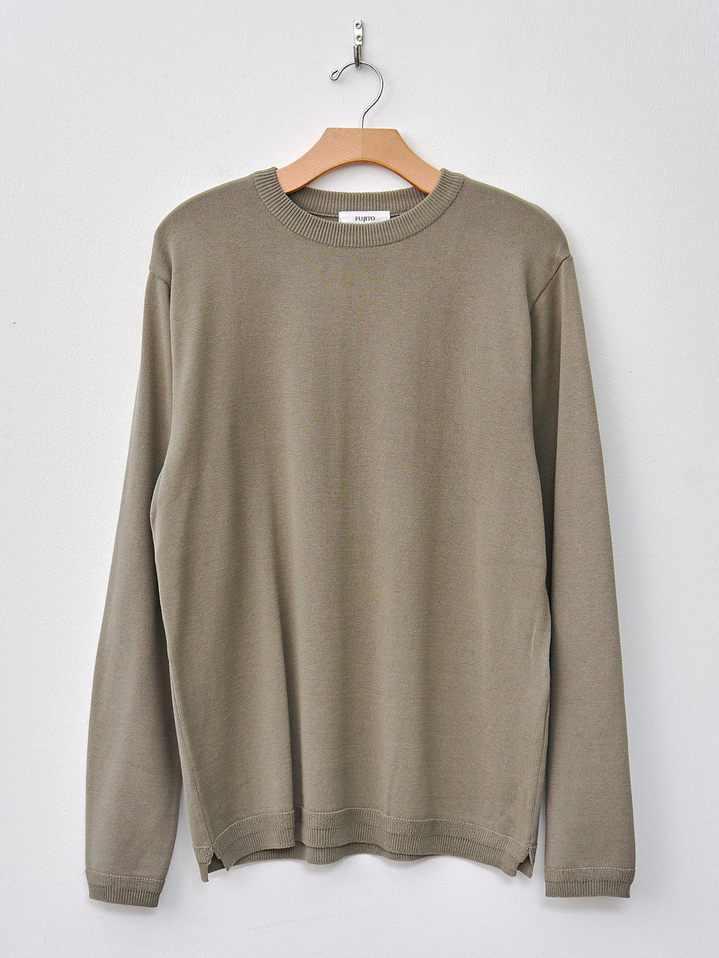 Namu Shop - Fujito L/S Knit T-Shirt - Gray