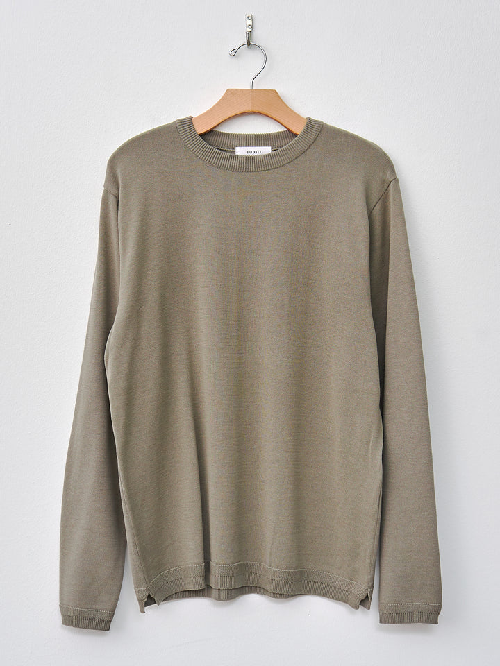 Namu Shop - Fujito L/S Knit T-Shirt - Gray