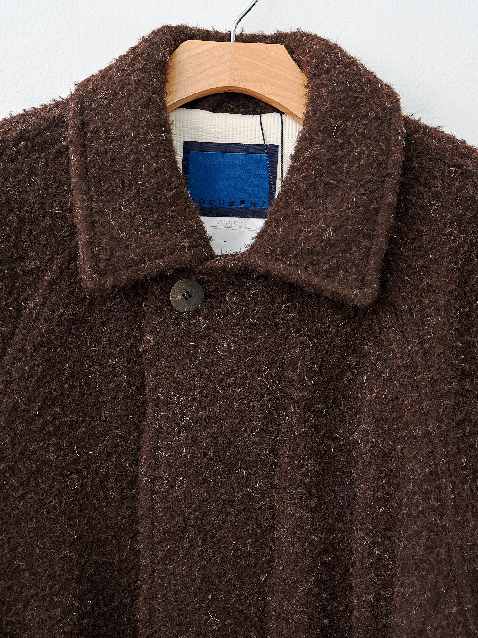 Namu Shop - Document Casentino Balmacaan Coat - Brown