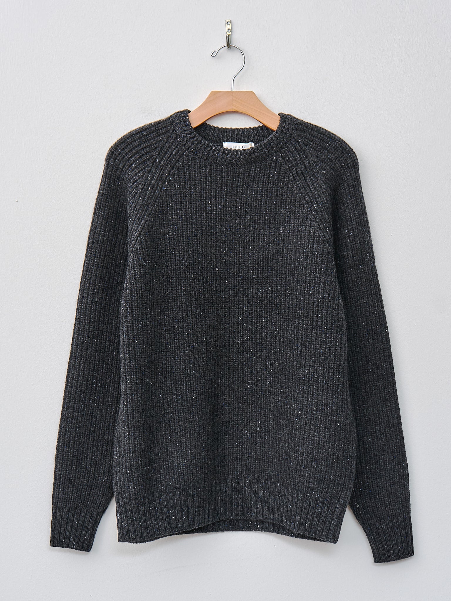 Namu Shop - Fujito Rib Knit Sweater - Charcoal