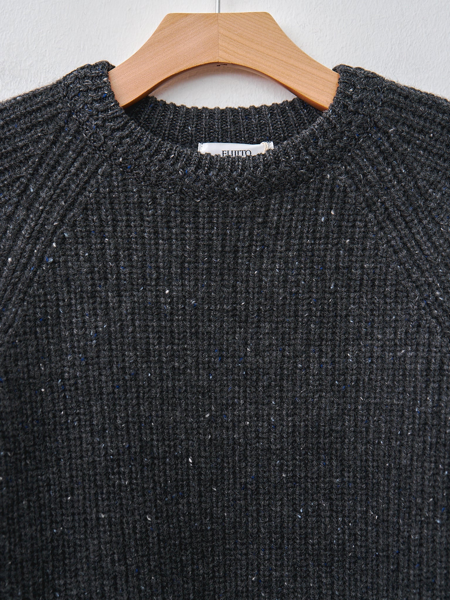 Namu Shop - Fujito Rib Knit Sweater - Charcoal
