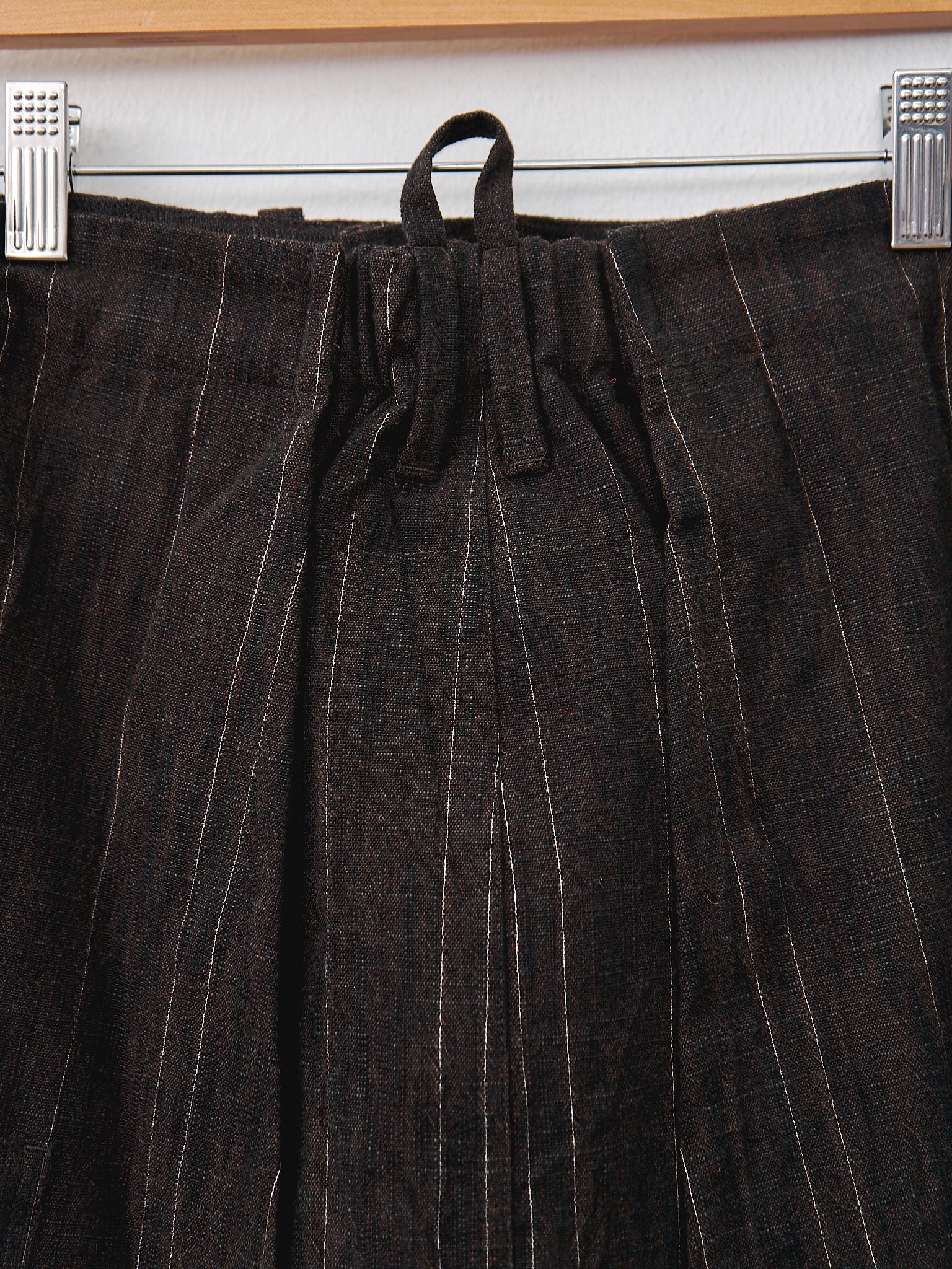 Namu Shop - Toogood The Scout Skirt - Crumpled Stripe Walnut