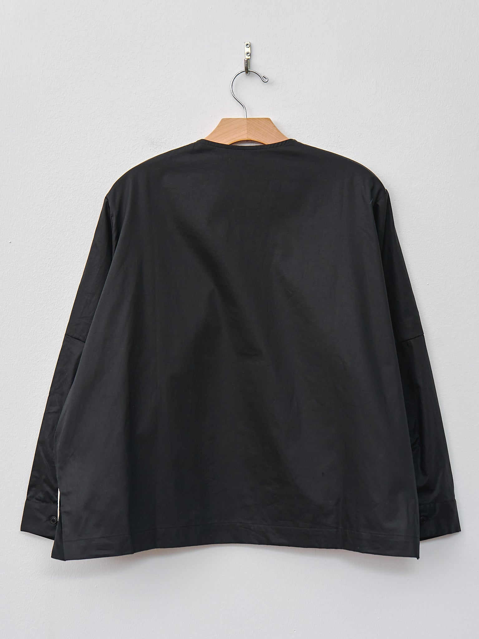 Namu Shop - Casey Casey Biggy Col Bias Shirt - Black
