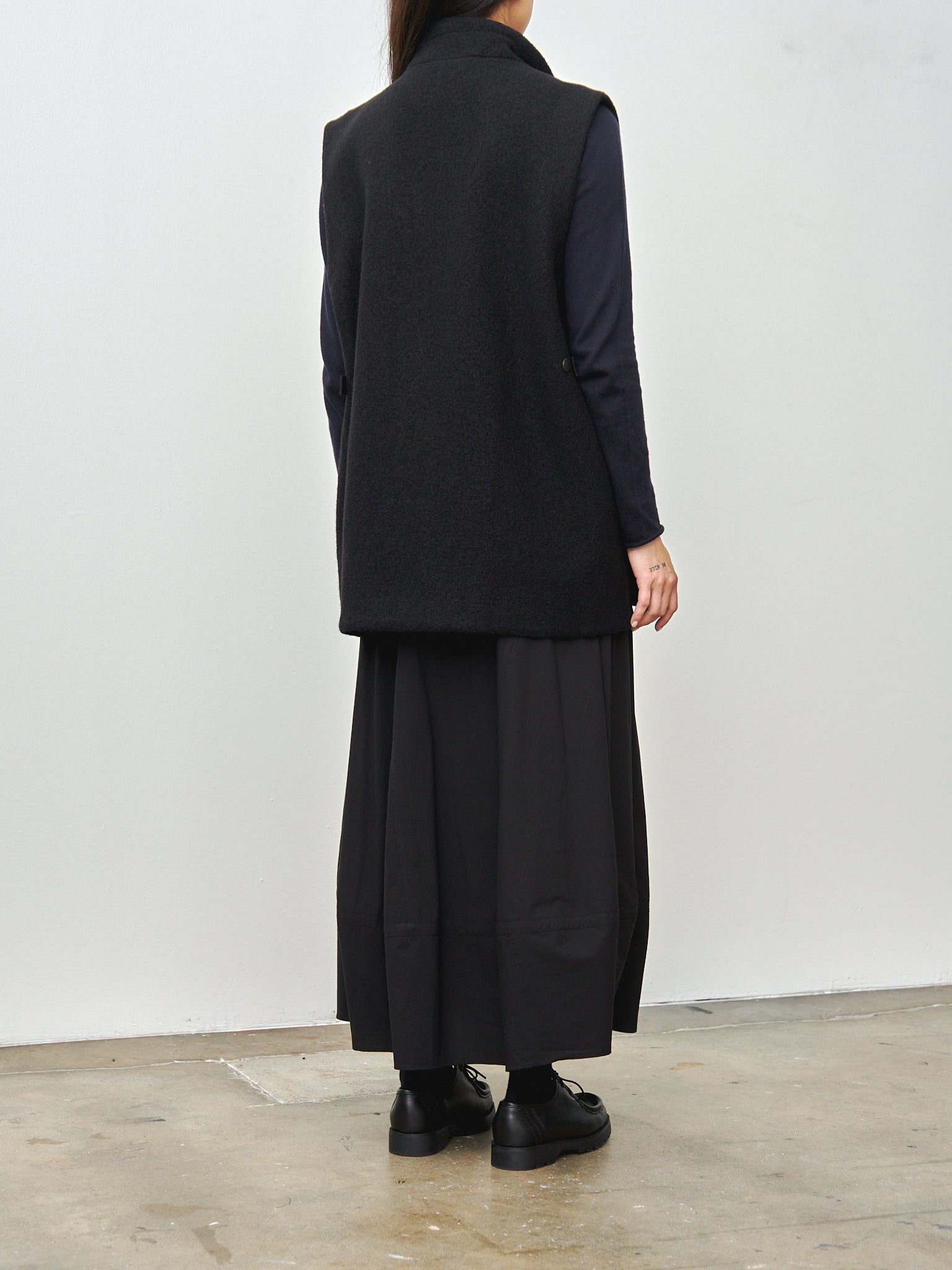 Namu Shop - Toogood The Wayfinder Gilet - Wool Fleece Flint