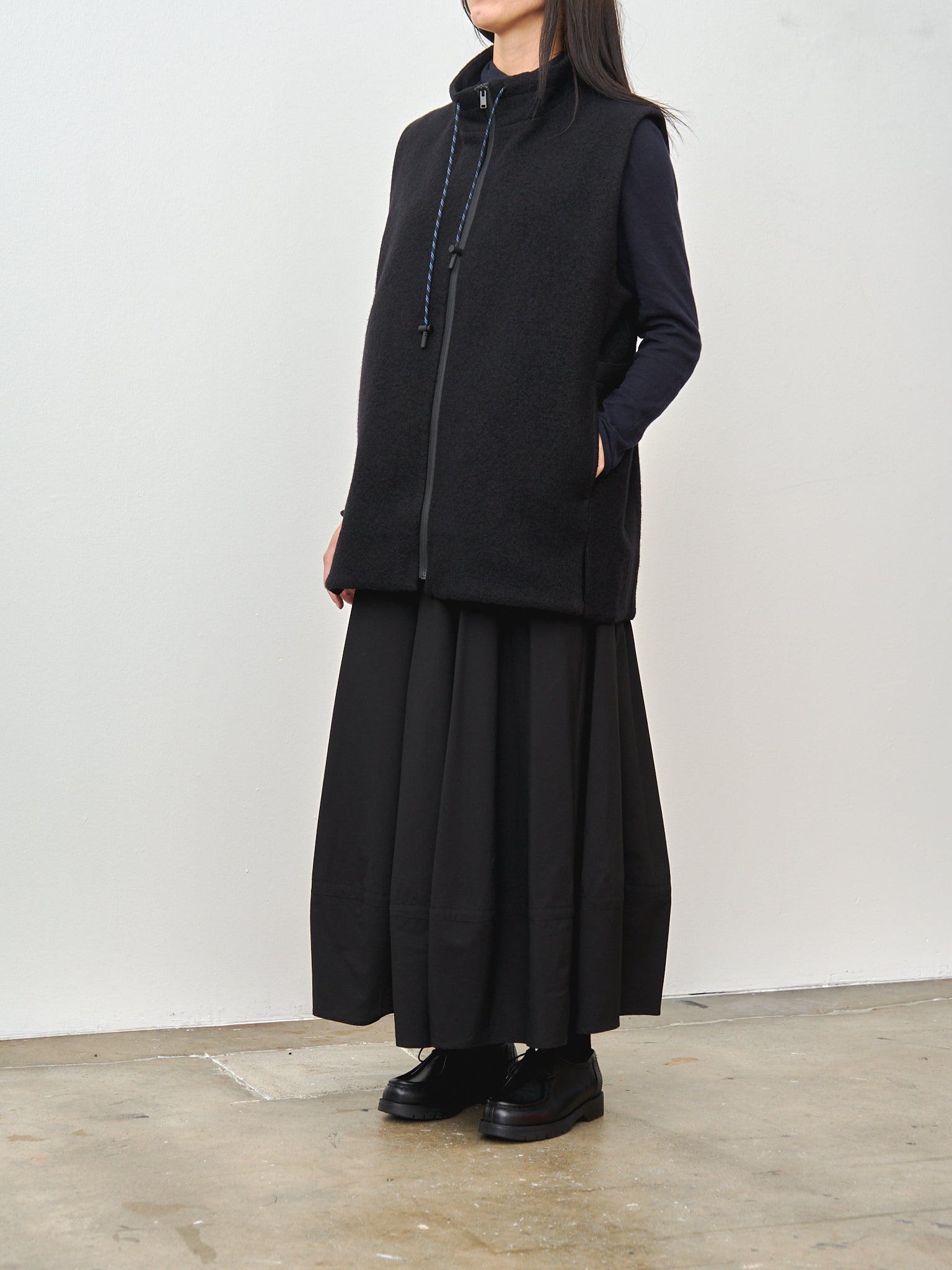 Namu Shop - Toogood The Wayfinder Gilet - Wool Fleece Flint