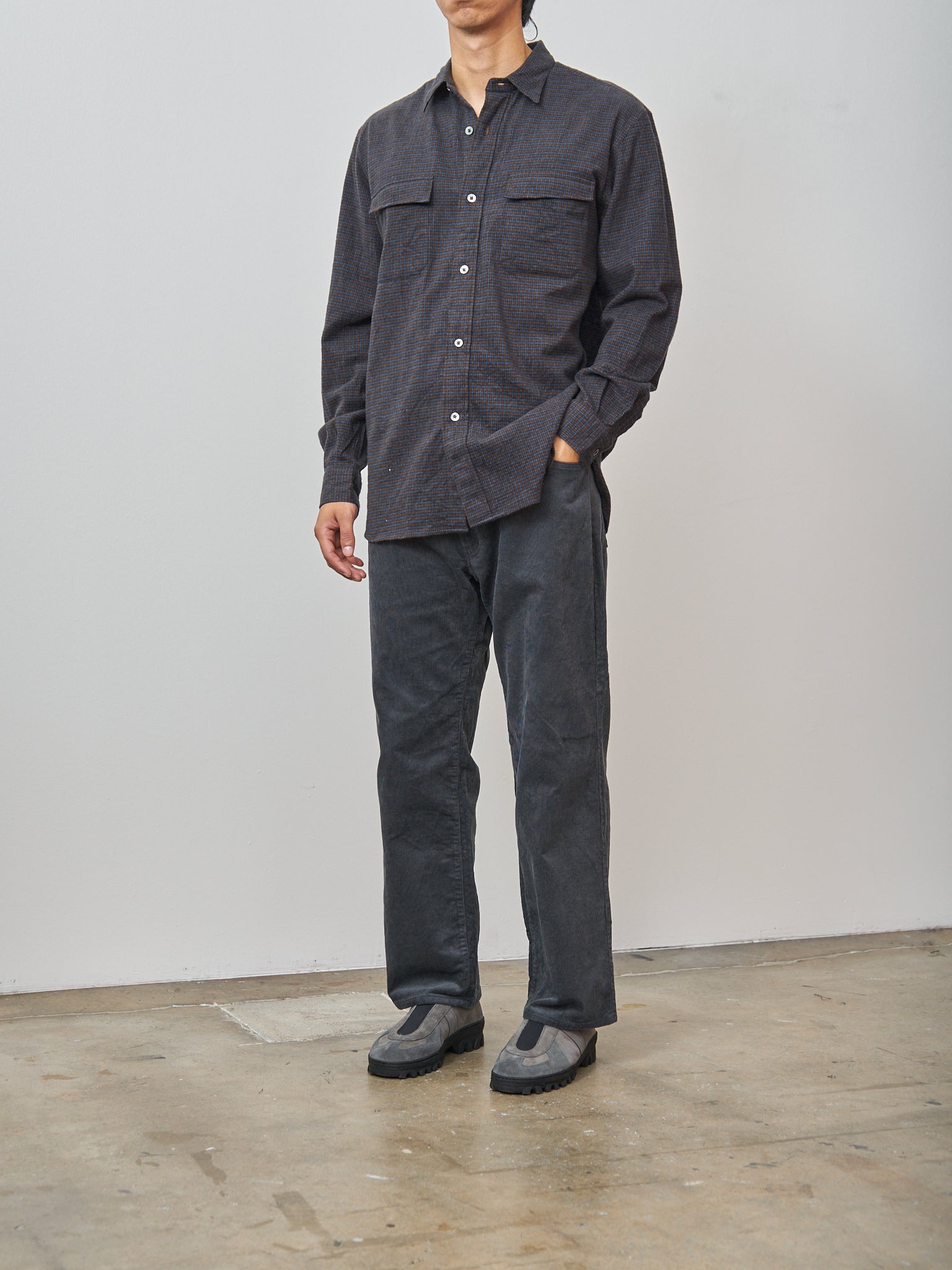 Namu Shop - Fujito Hike Shirt - Brown Check