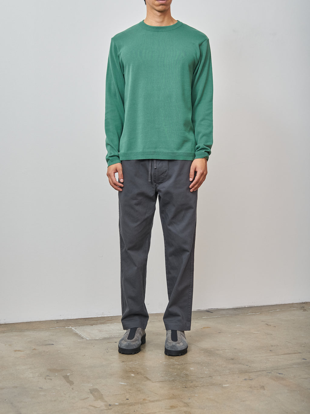 Namu Shop - Fujito L/S Knit T-Shirt - Green