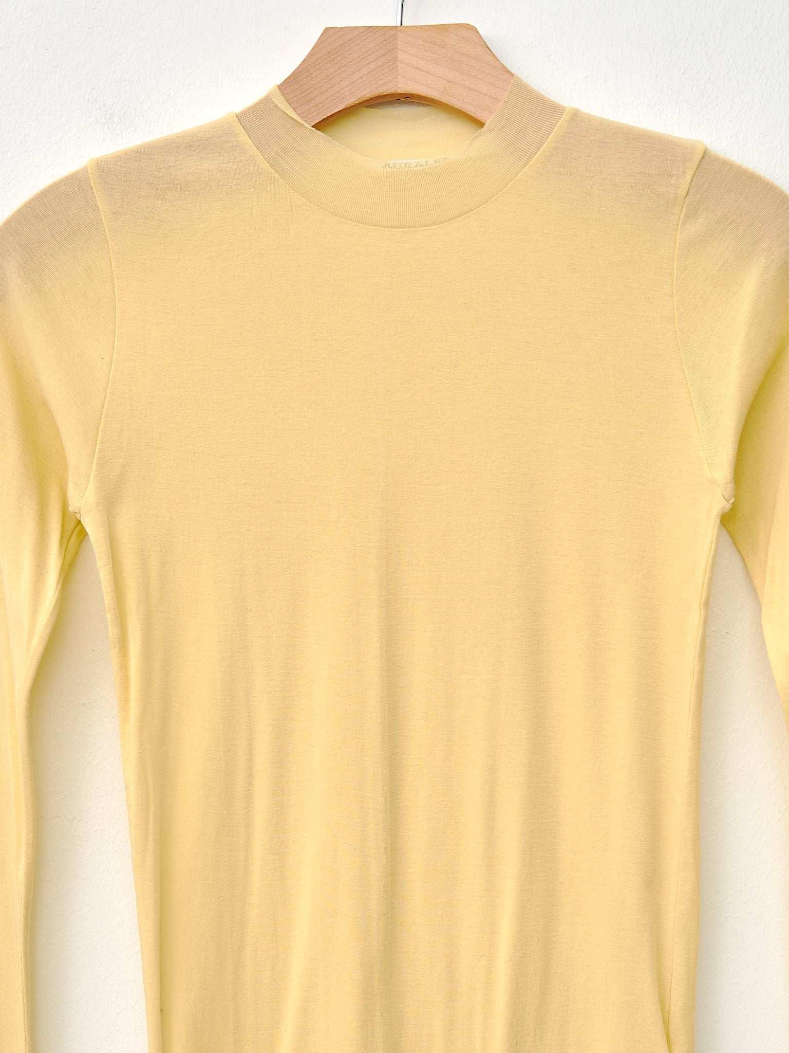 Namu Shop - Auralee High Gauge Sheer Rib L/S Tee - Yellow