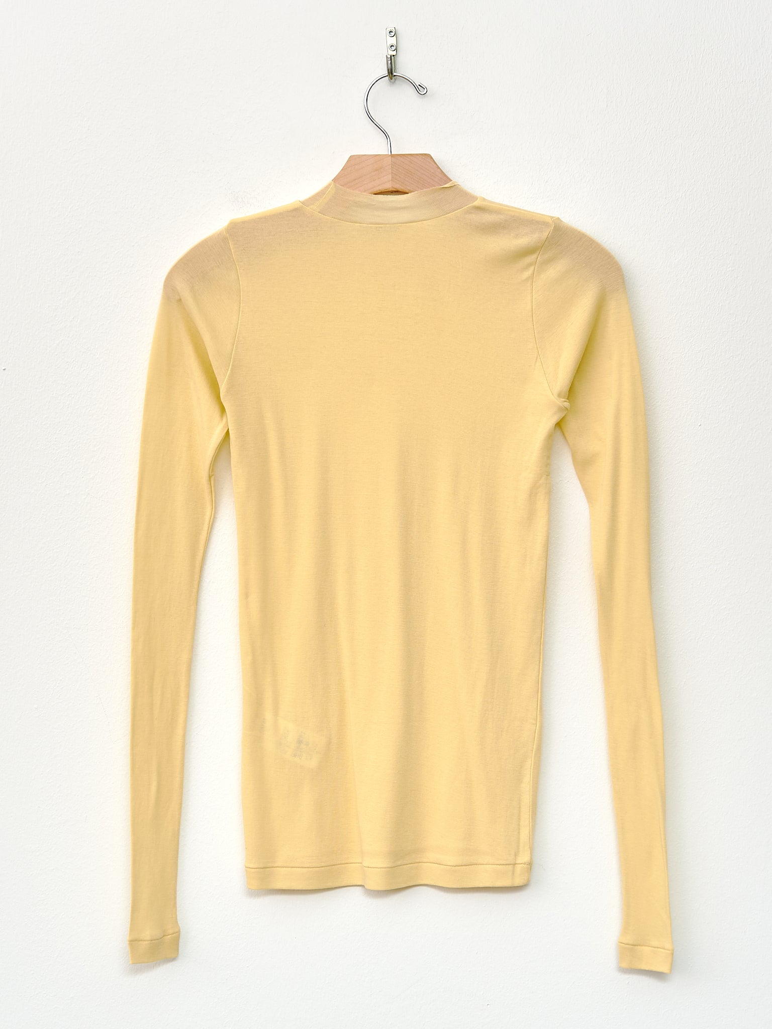 Namu Shop - Auralee High Gauge Sheer Rib L/S Tee - Yellow