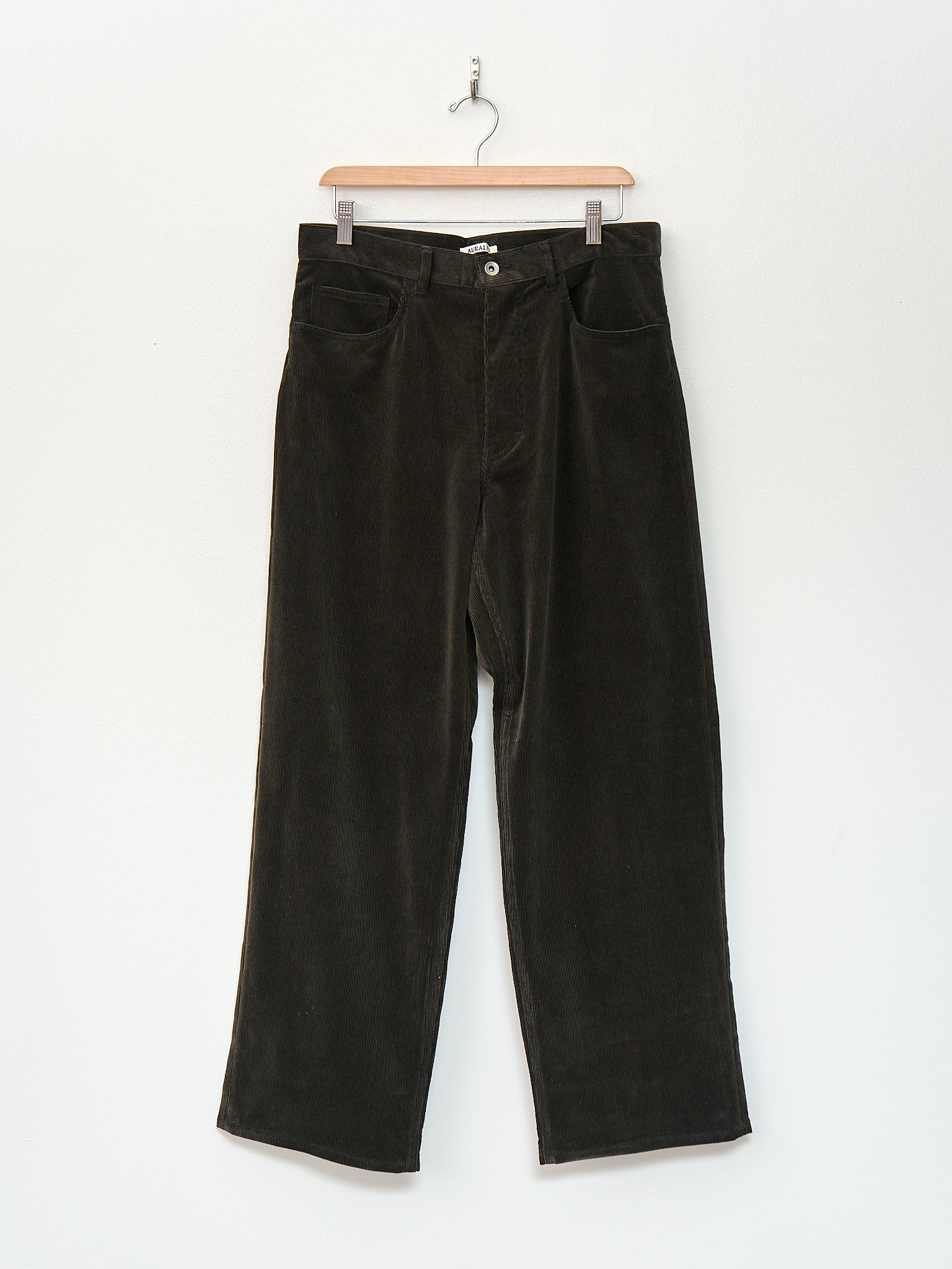 Namu Shop - Auralee Finx Corduroy Pants - Dark Brown