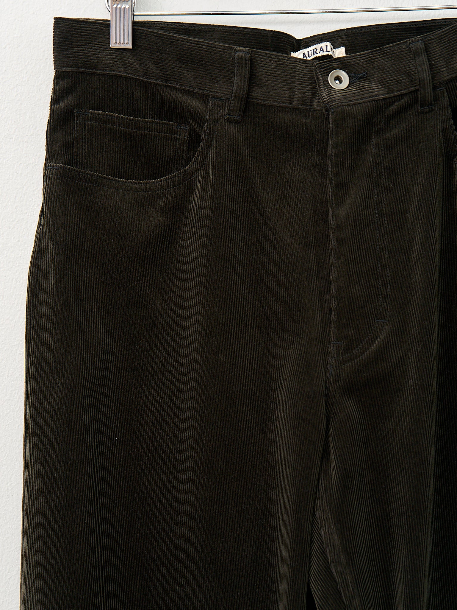 Namu Shop - Auralee Finx Corduroy Pants - Dark Brown