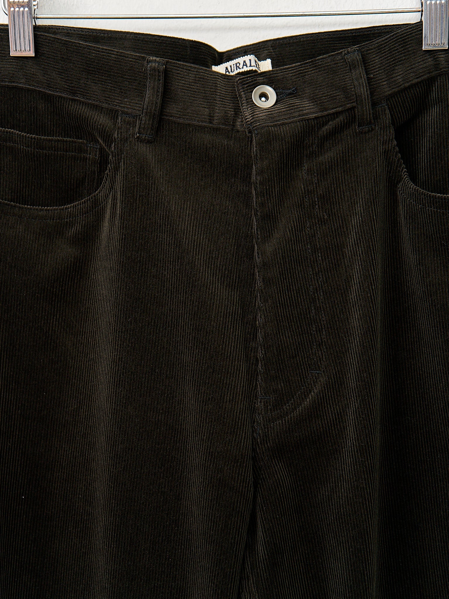 Namu Shop - Auralee Finx Corduroy Pants - Dark Brown