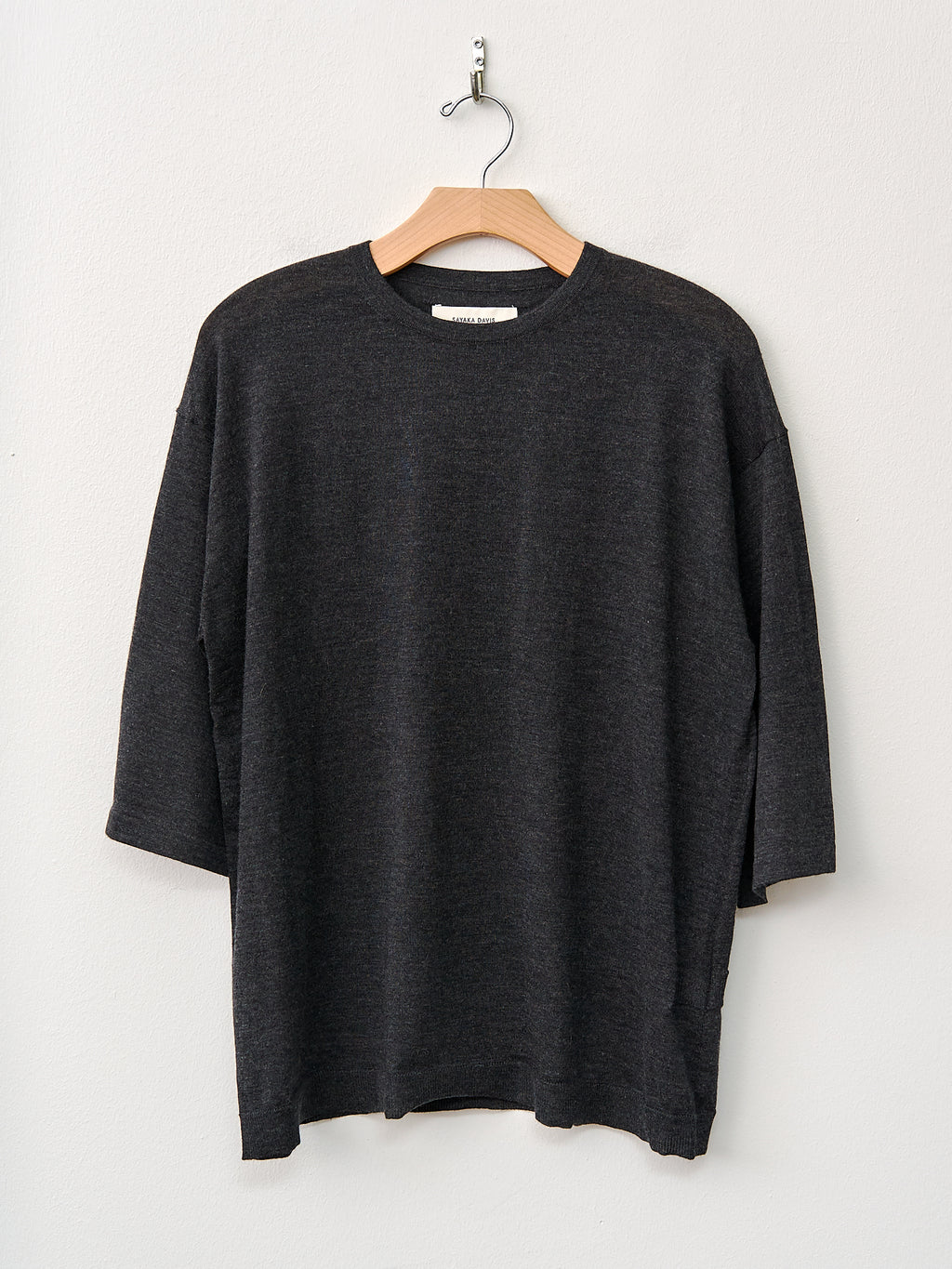 Namu Shop - Sayaka Davis Cashmere Tee - Charcoal