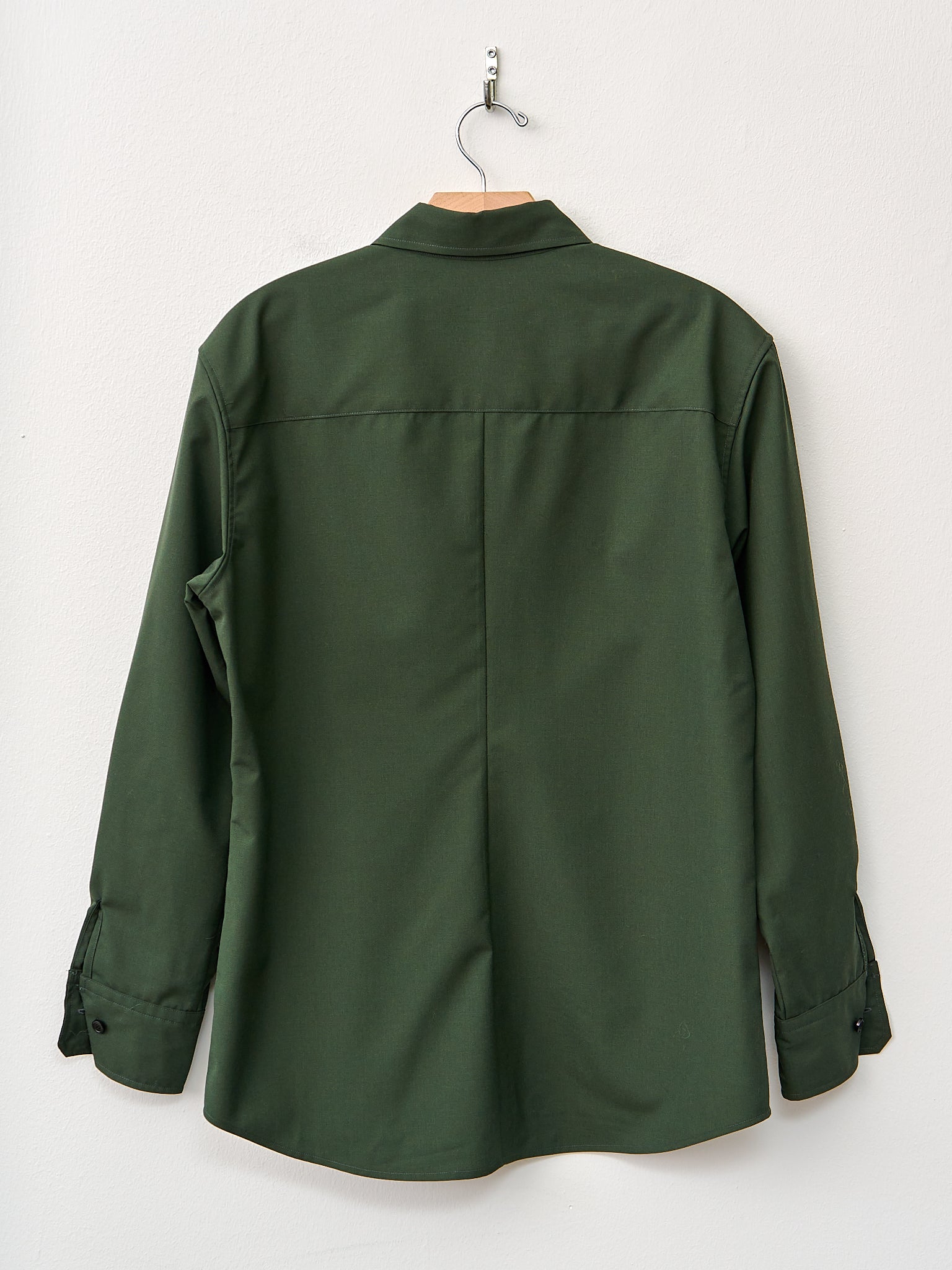 Namu Shop - Sayaka Davis Slim Wool Shirt - Pine