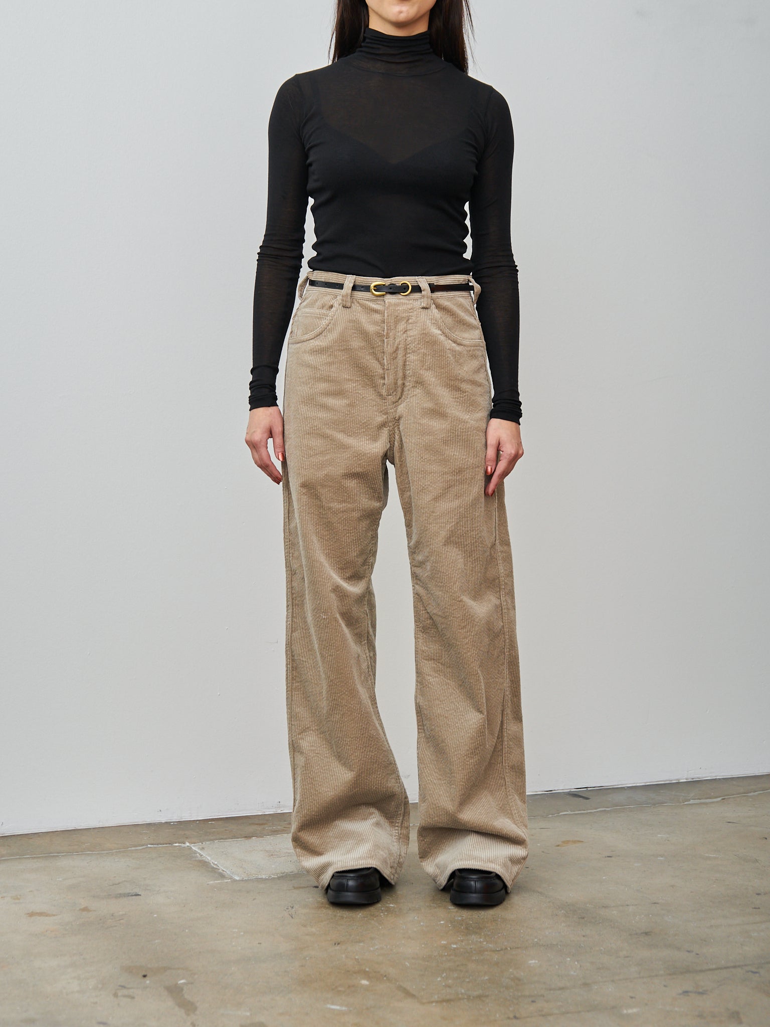 Namu Shop - Sofie D'Hoore Pavia Corduroy Trouser - Sand