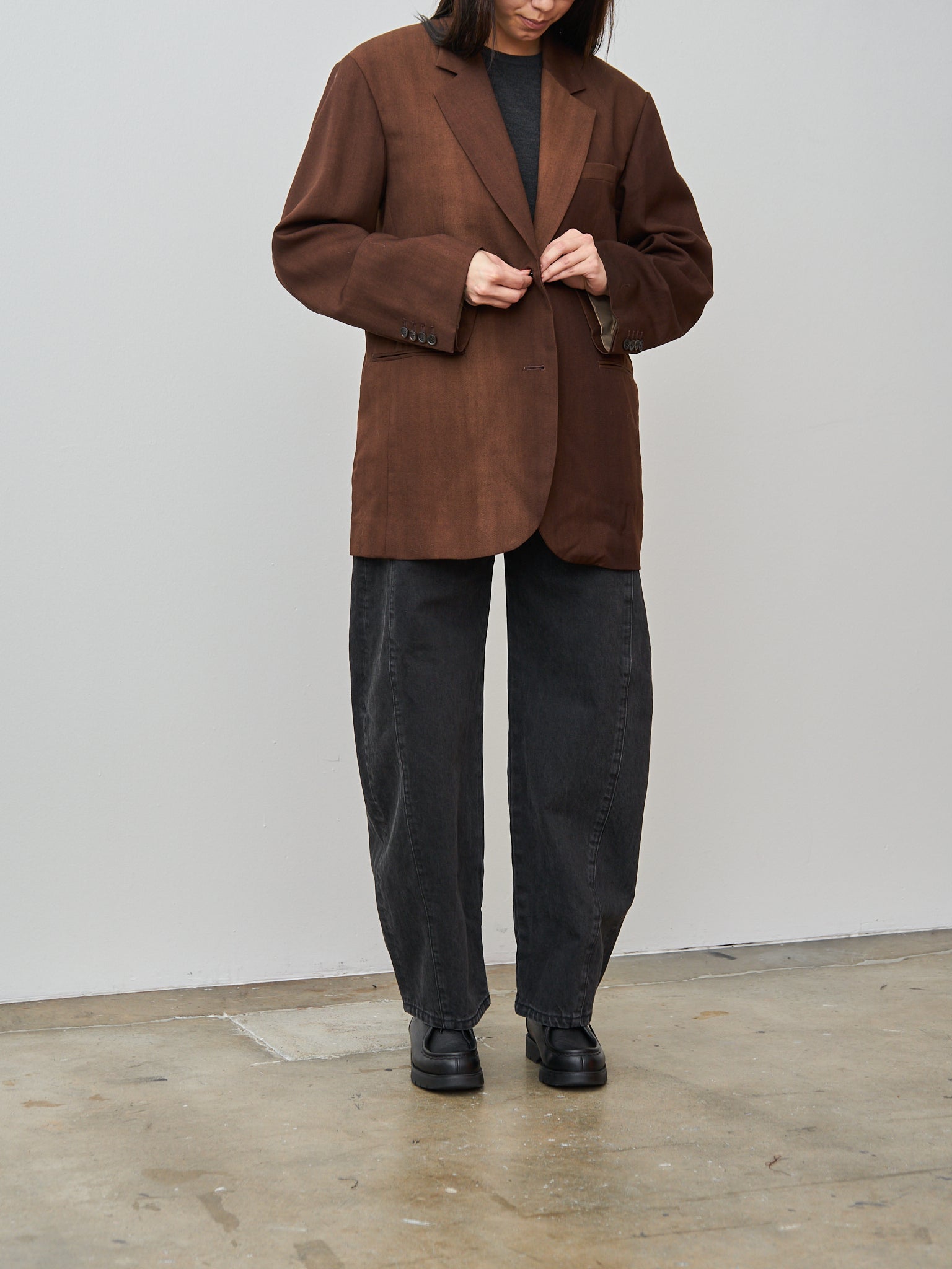 Namu Shop - Sayaka Davis Two Button Blazer - Cinnamon