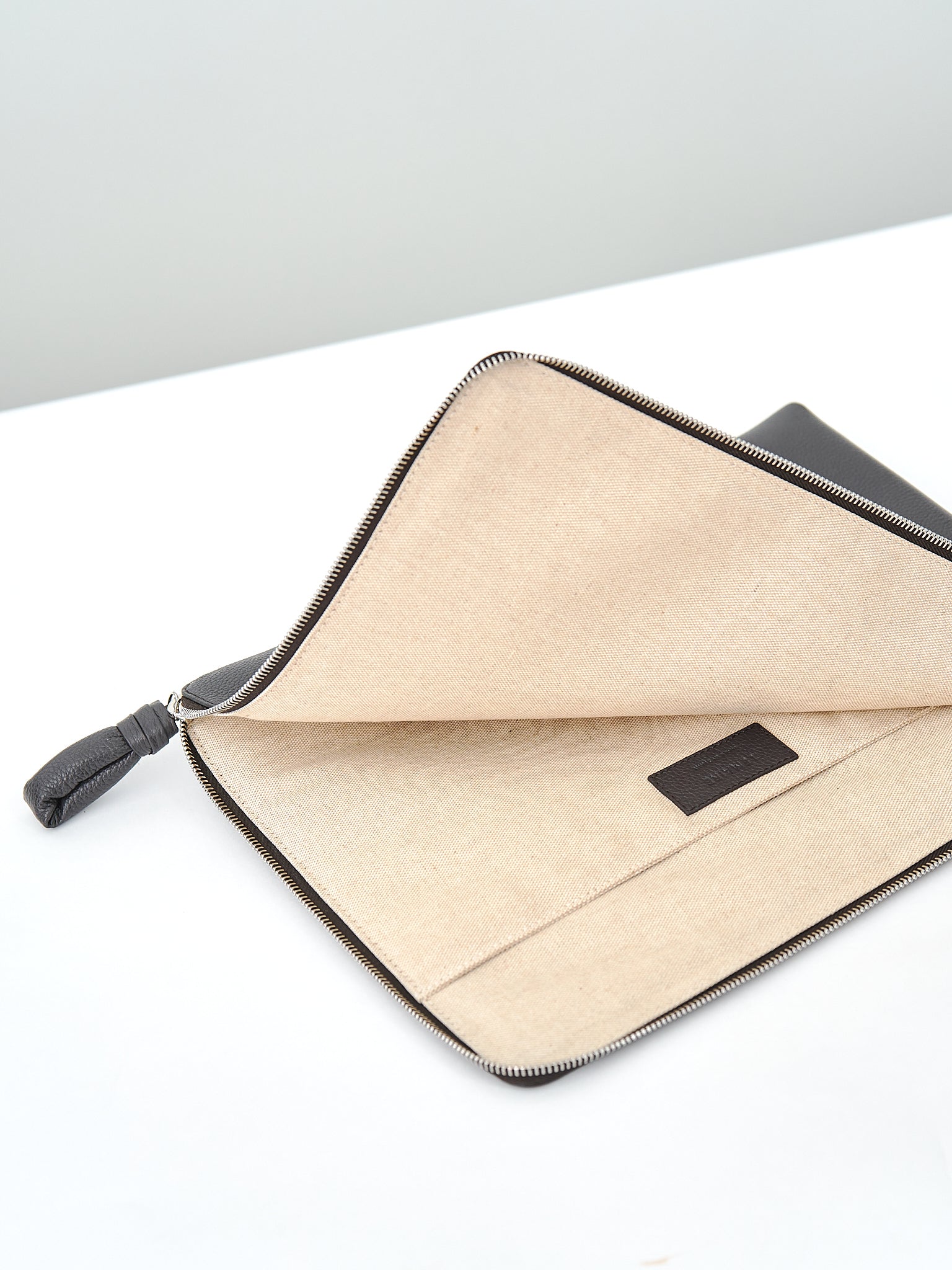 Namu Shop - Lemaire Document Holder - Dark Chocolate (grained leather)