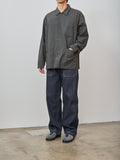 Namu Shop - Document One Wash Denim Layer Trousers - Indigo