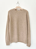 Namu Shop - Auralee Shetland Wool Cashmere Knit P/O - Top Beige