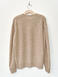 Namu Shop - Auralee Shetland Wool Cashmere Knit P/O - Top Beige