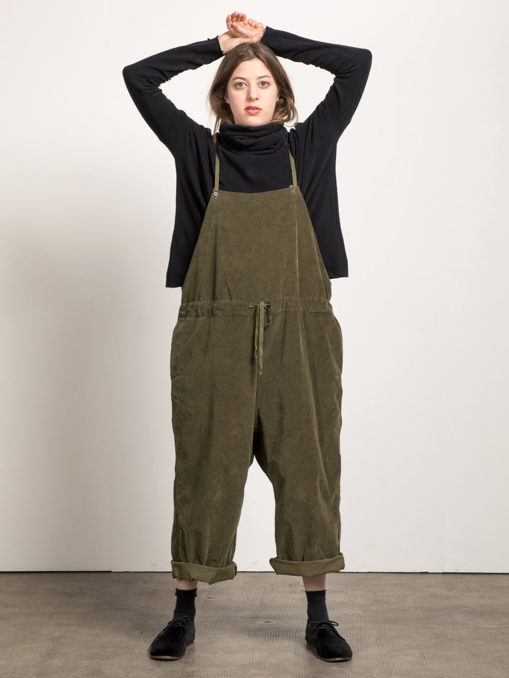 Namu Shop - Album di Famiglia Velvet Salopette - Olive