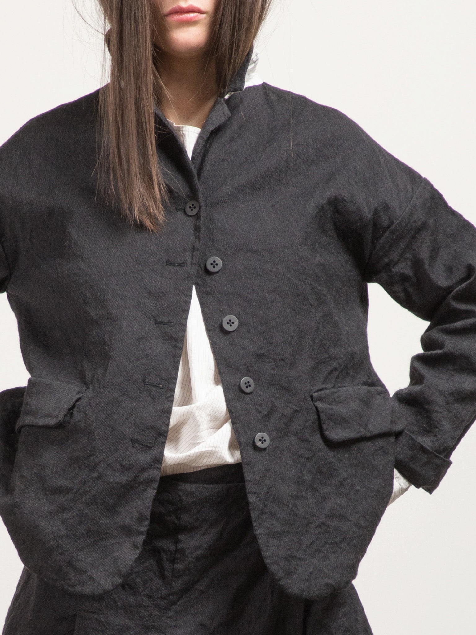 Namu Shop - Album di Famiglia Inox Loose Blazer - Slate