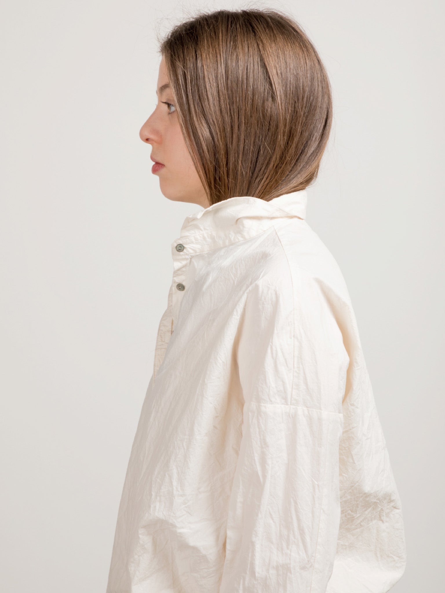 Namu Shop - Album di Famiglia Wrinkled Collar Shirt - Natural