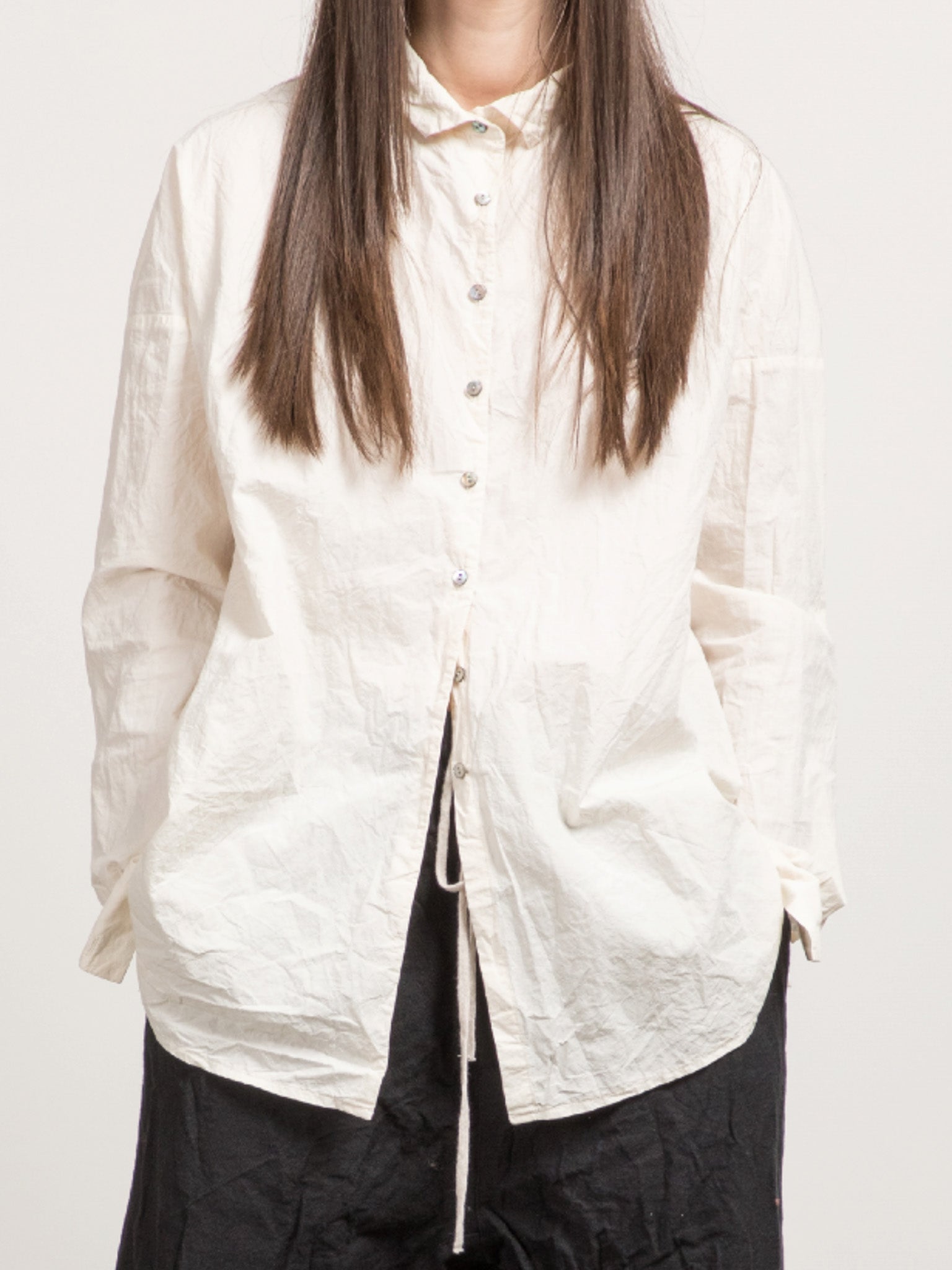 Namu Shop - Album di Famiglia Wrinkled Collar Shirt - Natural