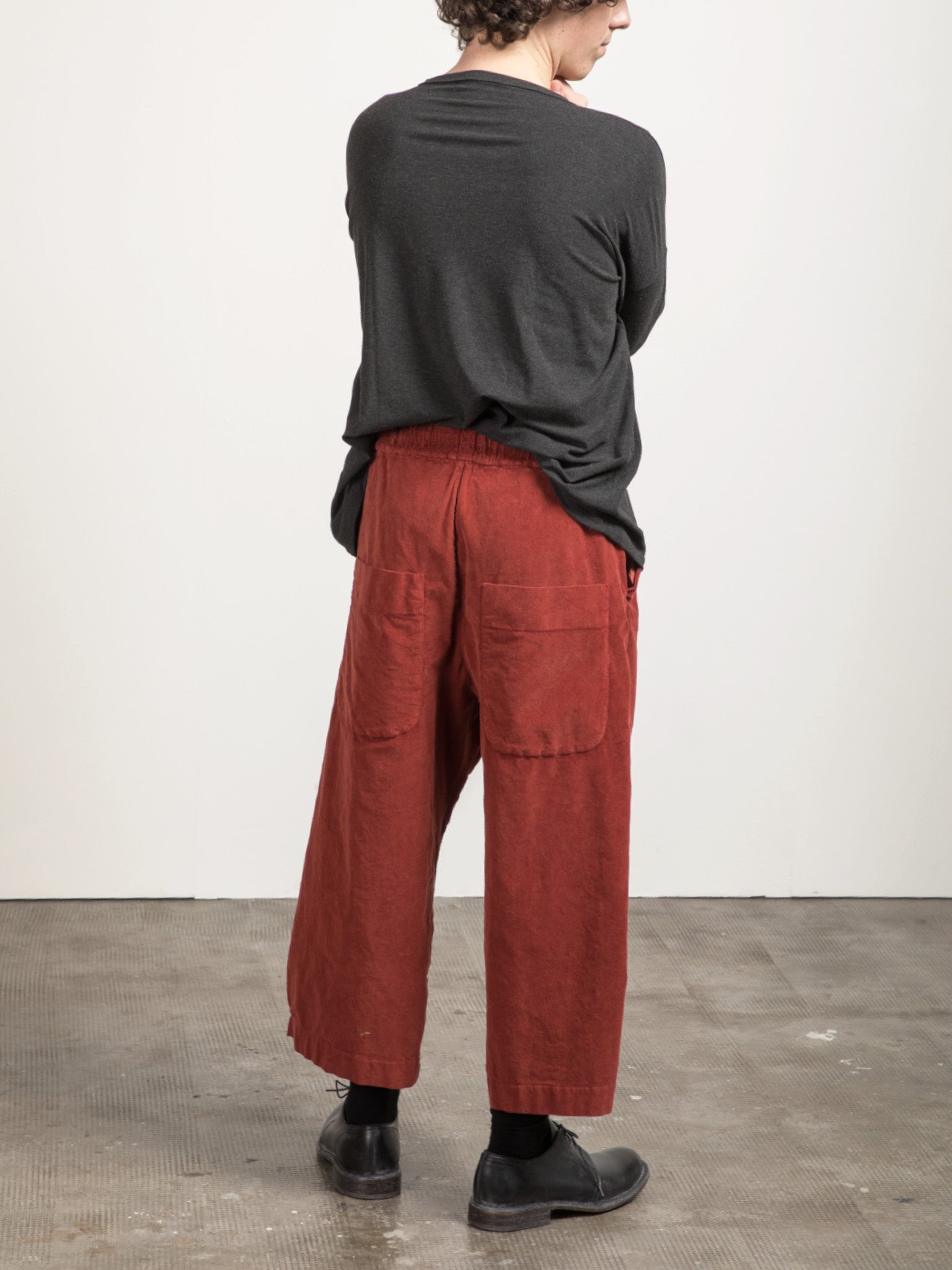 Namu Shop - Album di Famiglia Velvet W&S Trousers - Red