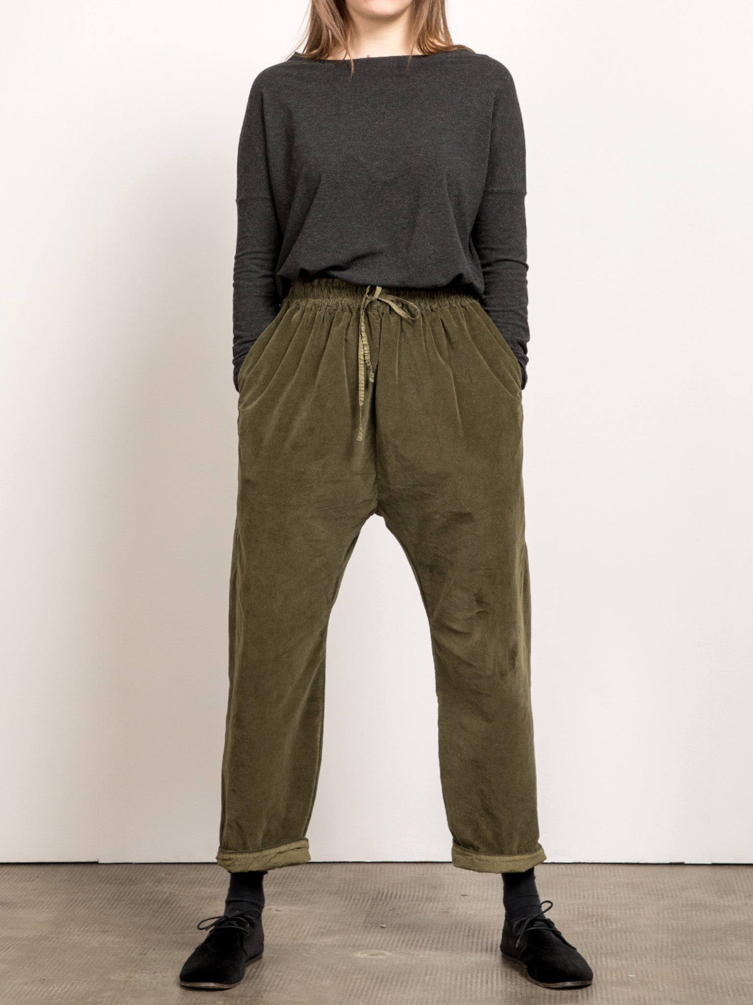 Namu Shop - Album di Famiglia Velvet Braghe - Olive