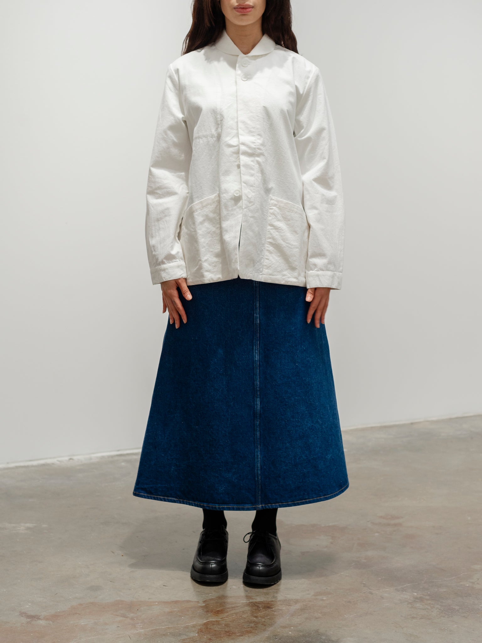 Namu Shop - Maillot Chino Deck Shirt - White