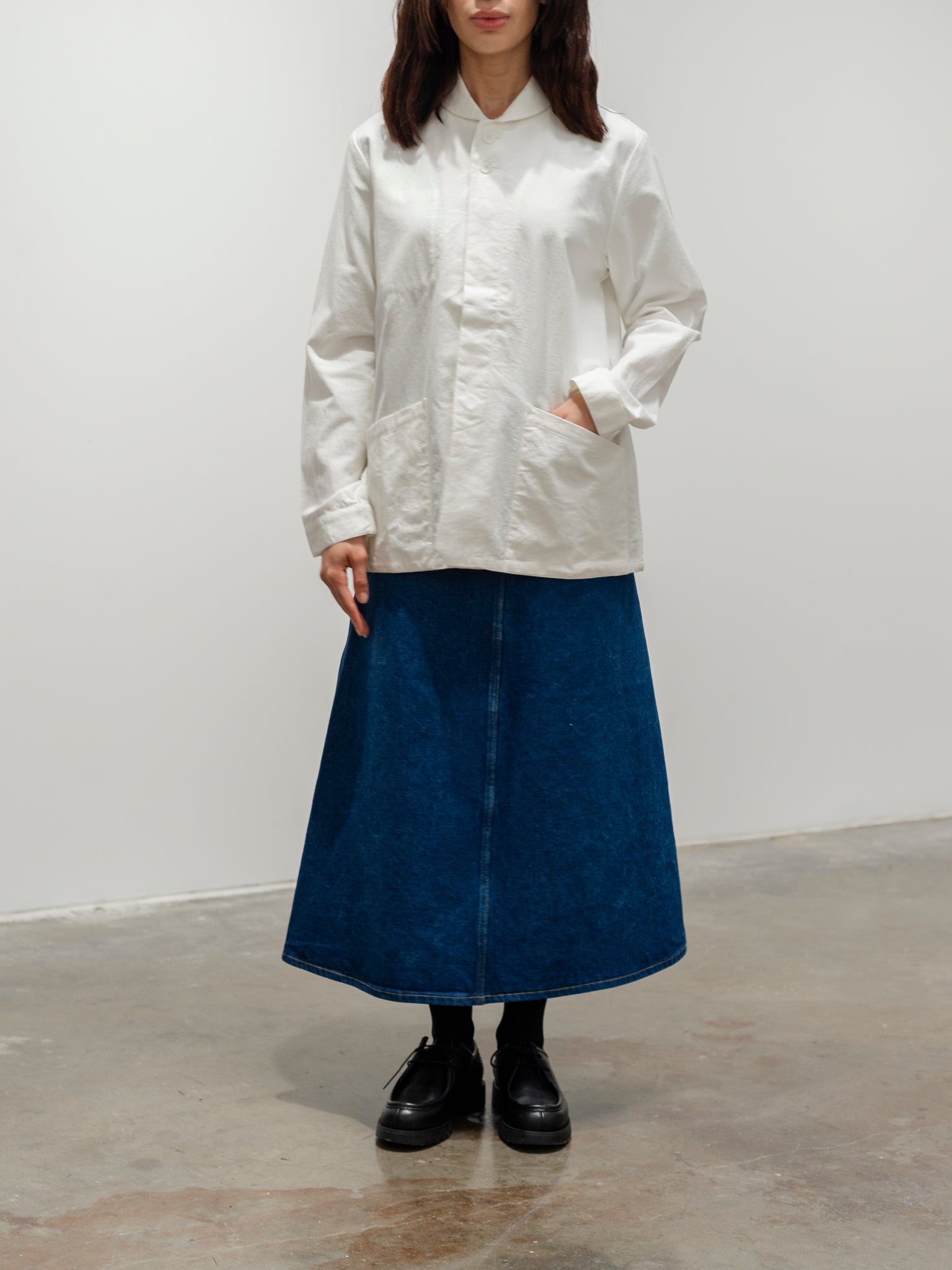 Namu Shop - Maillot Chino Deck Shirt - White