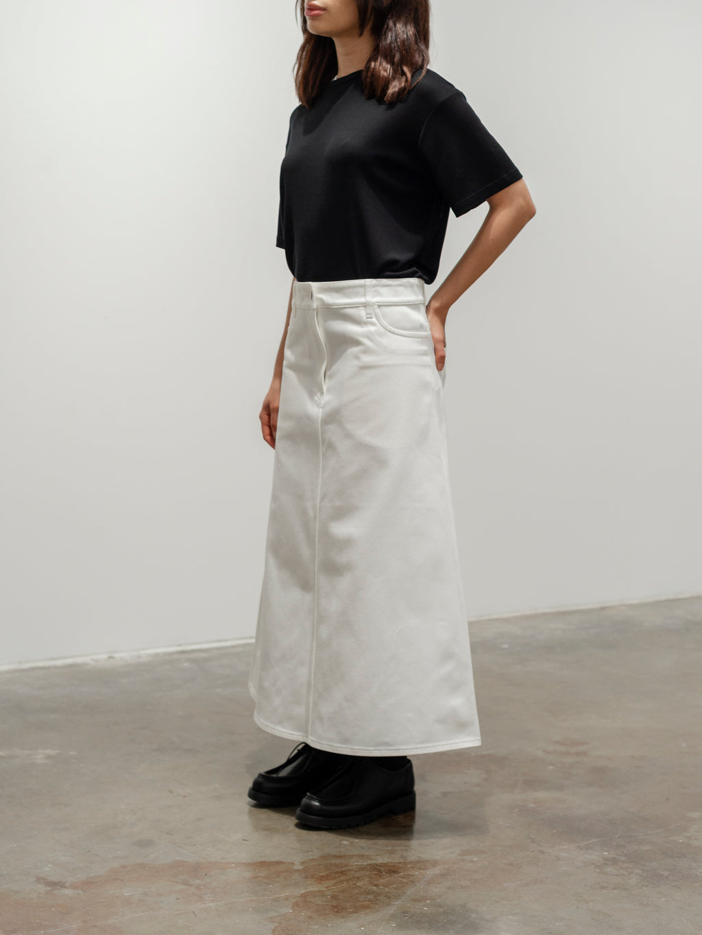 Namu Shop - Studio Nicholson Rond Jersey T-Shirt - Black