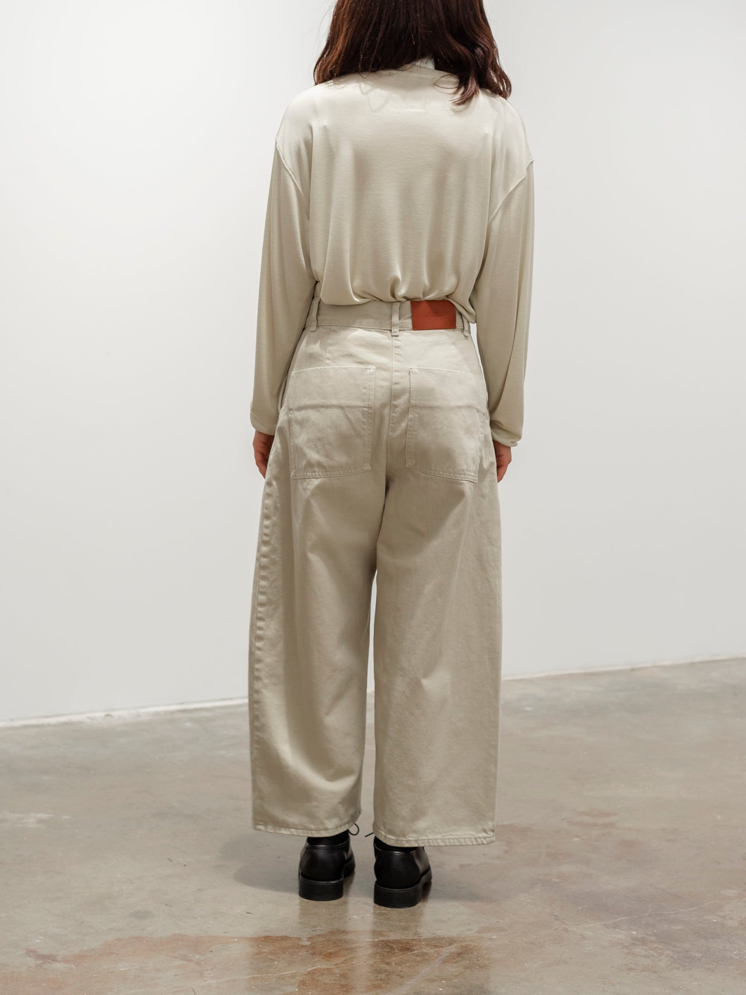 Namu Shop - Studio Nicholson Simmons Jersey Long Sleeve Top - Bamboo