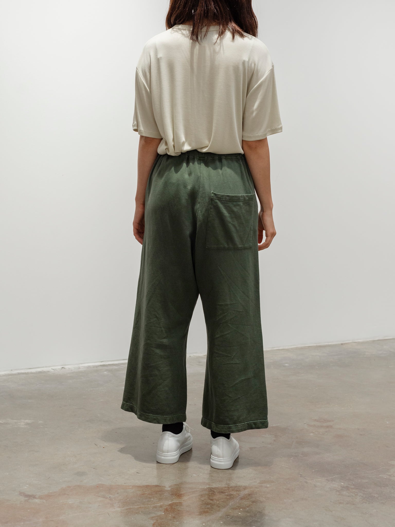 Namu Shop - Ichi Antiquites Pigment French Terry Pants - Green