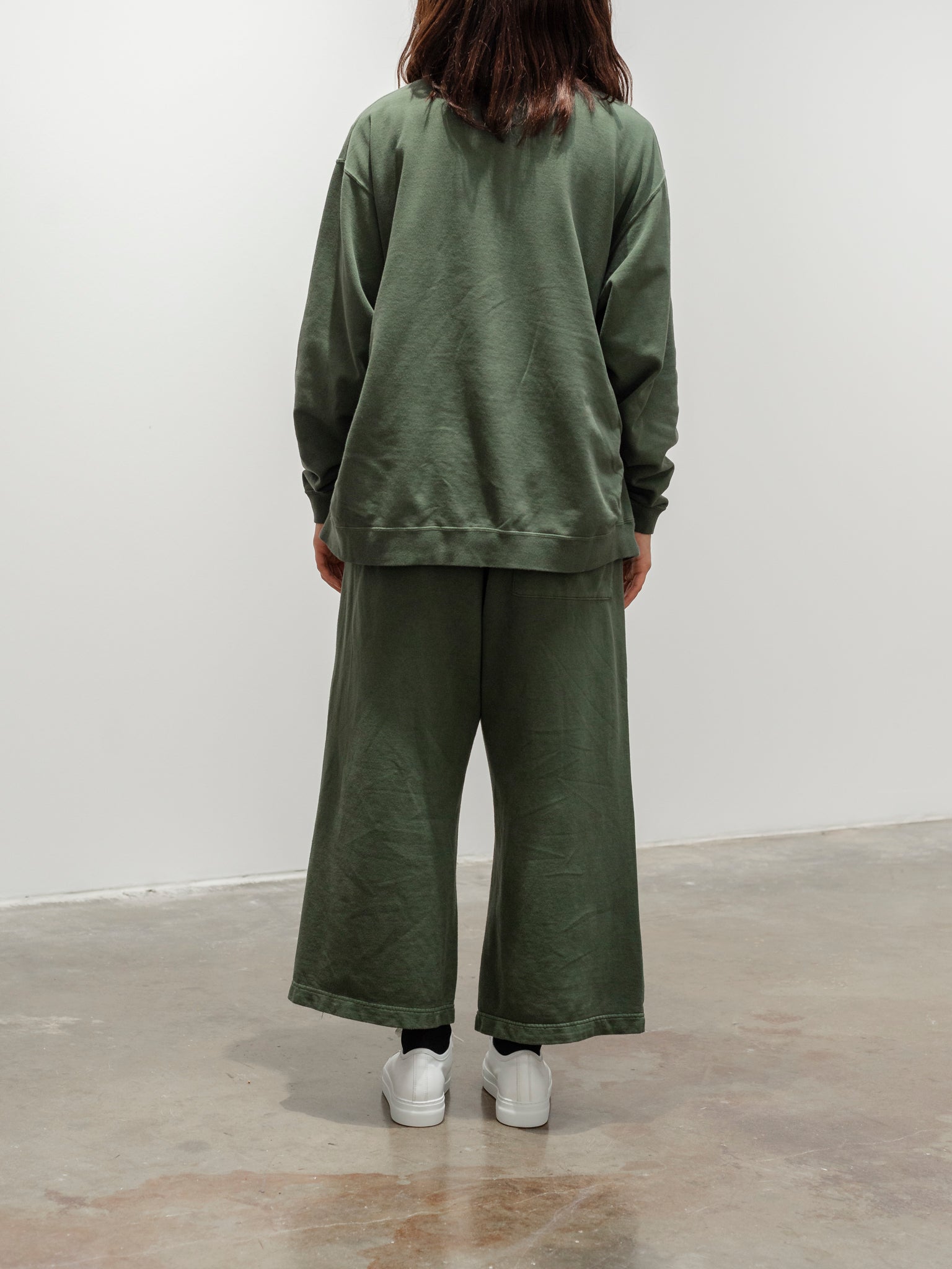 Namu Shop - Ichi Antiquites Pigment French Terry Zip Blouson - Green