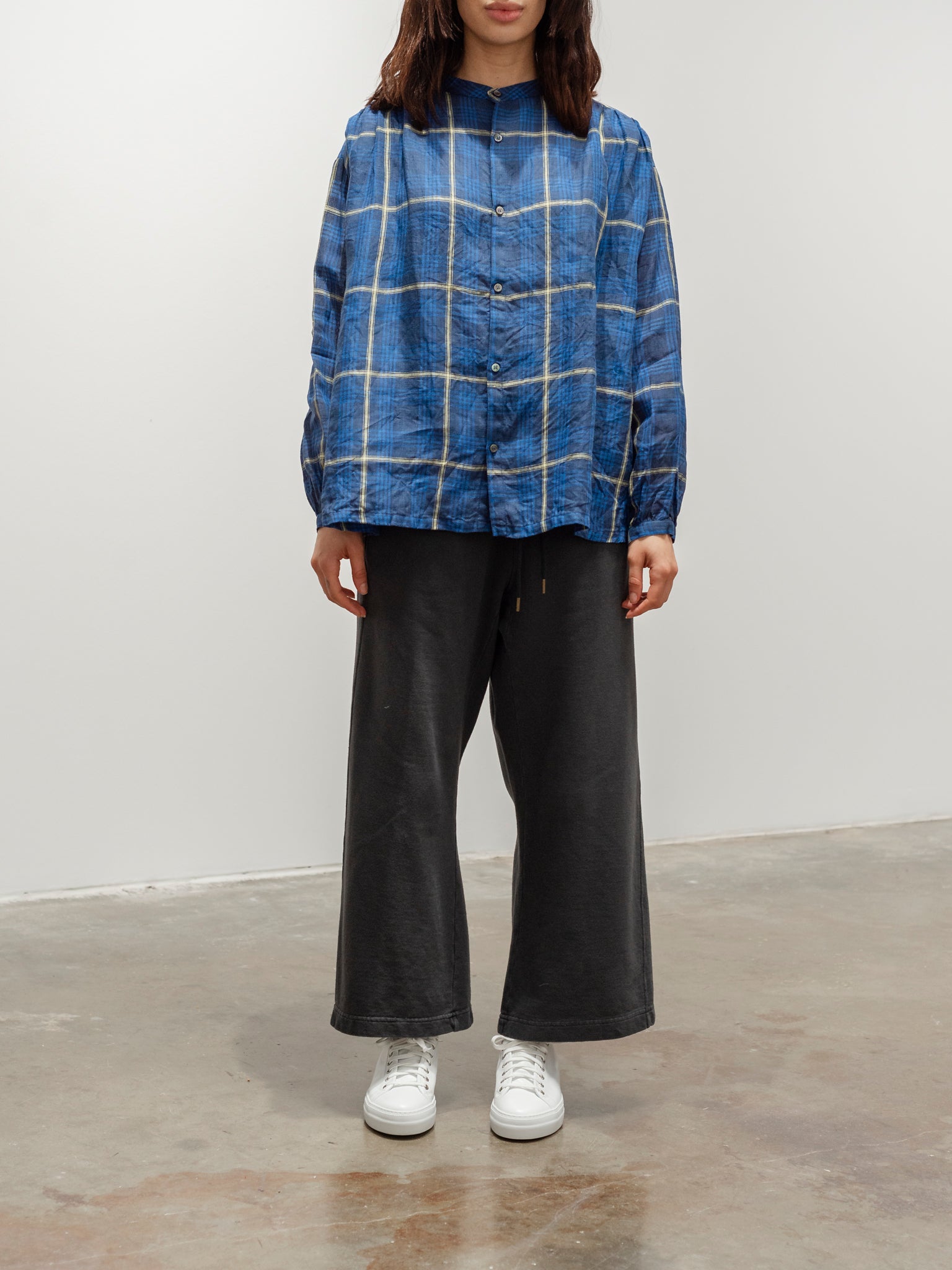 Namu Shop - Ichi Antiquites Pigment French Terry Pants - Charcoal