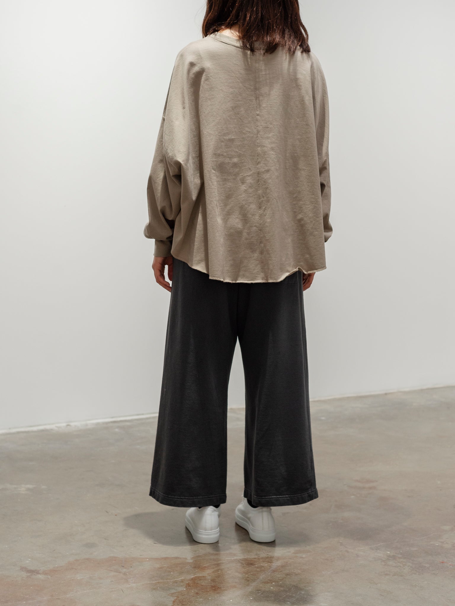 Namu Shop - Ichi Antiquites Pigment French Terry Pants - Charcoal